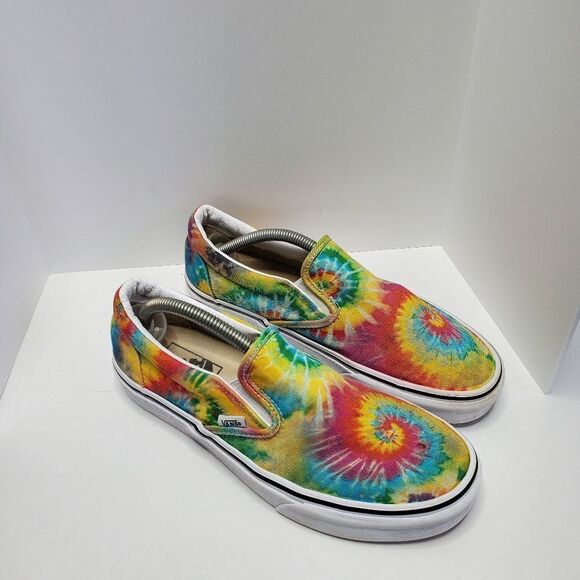 Vans Rainbow Tye Die Multicolor Classic Slip-on.Unisex Size 7.5 men size 9women - Picture 9 of 10
